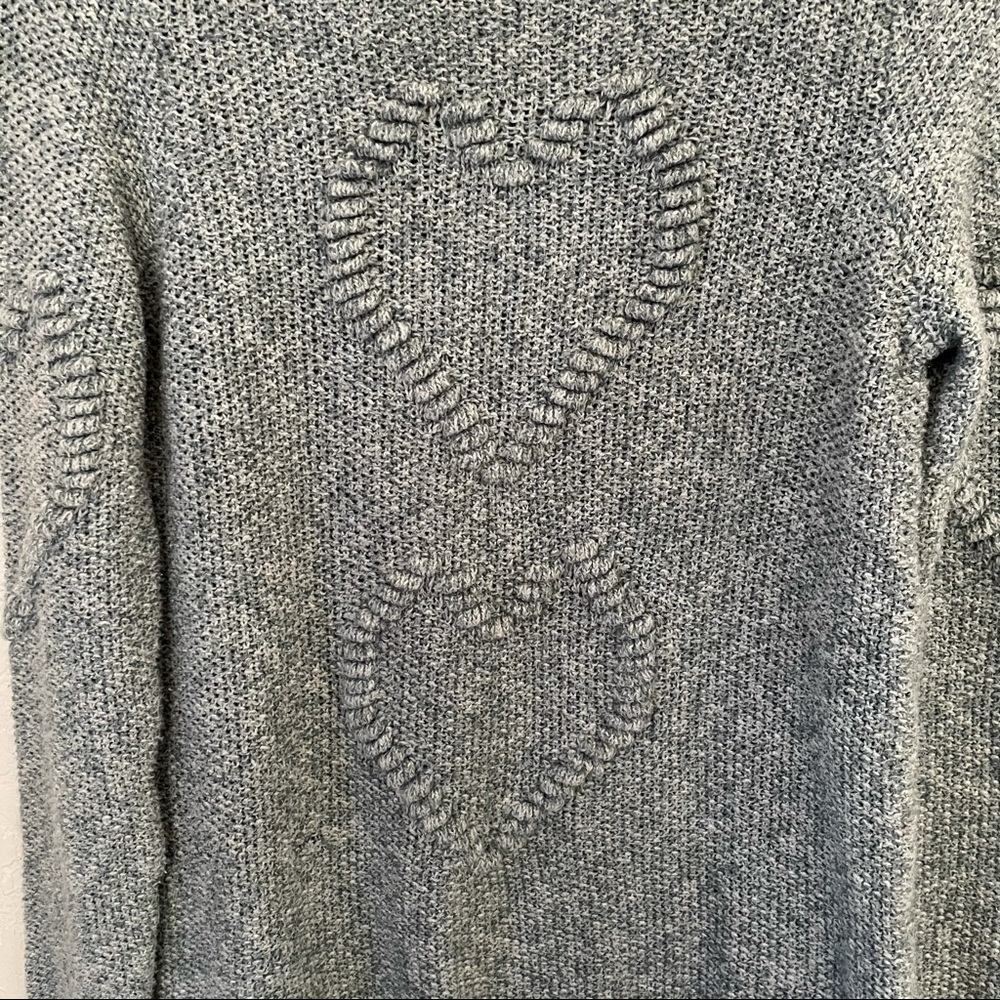 LC Lauren Conrad Heart Textured Sweater - Picture 2 of 3
